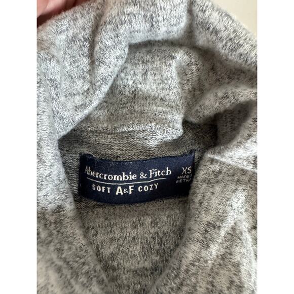 Abercrombie & Fitch Cozy AF Turtleneck Sweater Gray Women's Fitted Size XS‎ - Picture 3 of 11